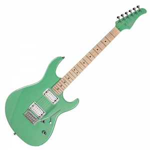 Cort elektromos gitár, amerikai hárs test, Alnico hangszedővel, metálzöld
